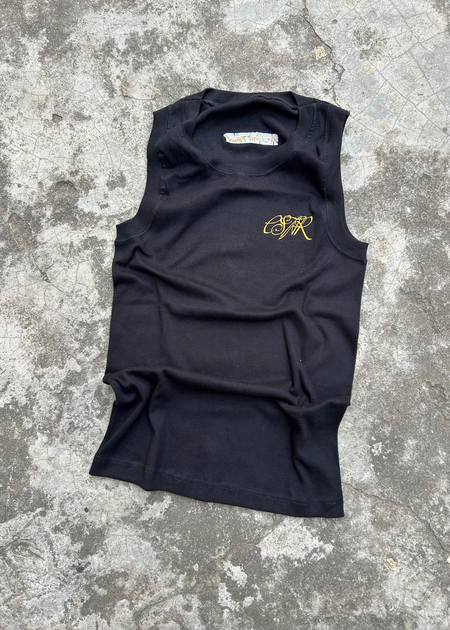 CSTAR SS25 - MENS CONTRAST SLDR TANK BLACK